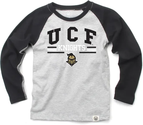 Vista 48 de Wes and Willy NCAA playera raglán de manga larga para niños