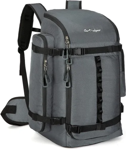 Vista 10 de Bolsa para Botas de Esquí de 65L, Bolsa de Viaje Grande Tipo Duffel, Mochila para Botas de Esquí de 1680D Nylon Impermeable y Acolchada
