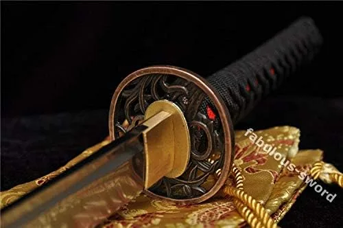 Vista 7 de Espada GLW 41' Sharp 1060 alta acero completo puede cortar árbol japonés Samurai espada Katana