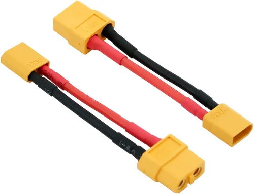 Vista 3 de 4pcs XT60 a XT30 macho hembra adaptador de conector RC con 16awg 2inch Wire (E18-4)