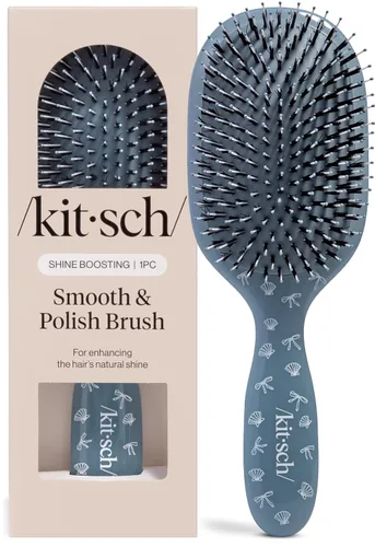 Vista 12 de Kitsch Cepillos para el cabello suaves y pulidos para mujeres y hombres, violeta suave