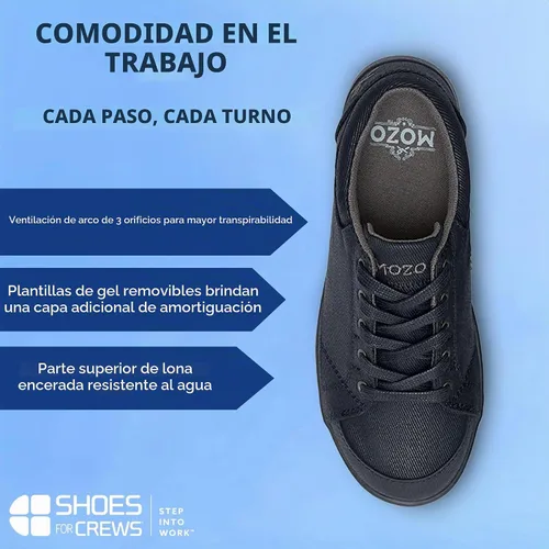 Vista 5 de MOZO Maven - Zapato de servicio de alimentos para mujer