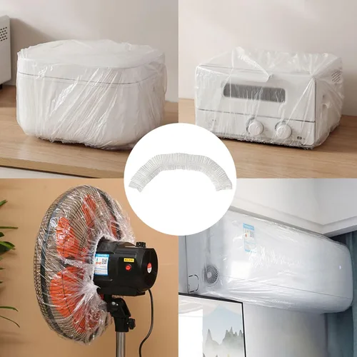Vista 6 de 10 fundas protectoras desechables gruesas para electrodomésticos, fundas transparentes para electrodomésticos de cocina, funda protectora universal