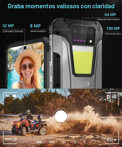 Vista 6 de 8849 Tank 2 Pro Smartphone Resistente Desbloqueado, 24+512GB/1TB Android 14 Teléfono Celular Resistente con Proyector, 6.79’’ 4G Teléfonos Móviles