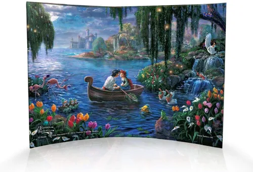 Vista 43 de Disney Brave - Thomas Kinkade Studios - Impresión fotográfica acrílica curvada de 10 x 7 pulgadas - Decoración independiente - Coleccionable