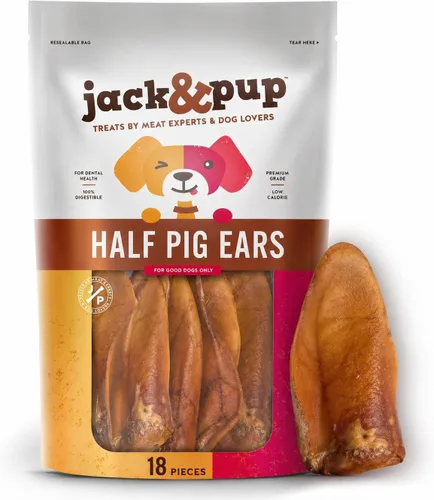 Vista 11 de Jack & Pup Astillas de orejas de cerdo (1 libra) – Masticables naturales de primera calidad para perros, orejas de cerdo, golosinas saludables