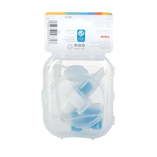 Vista 2 de Nuby, Aspirador nasal infantil Breathe-EEZ con estuche de viaje, 5 pulgadas
