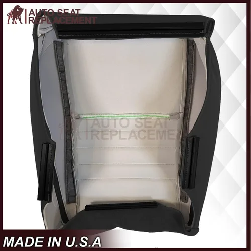 Vista 2 de Compatible con Ford Mustang GT V8 1999, 2000, 2001, 2002, 2003, 2004, funda de asiento convertible de piel sintética, se adapta tanto al conductor