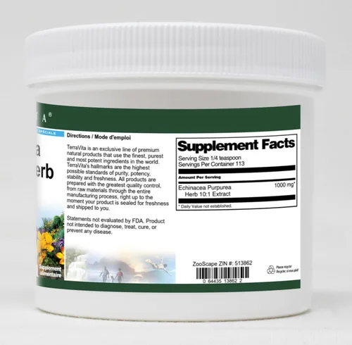 Vista 2 de Echinacea Purpurea Hierba 10:1 Extracto en polvo (4 oz, ZIN: 513862)