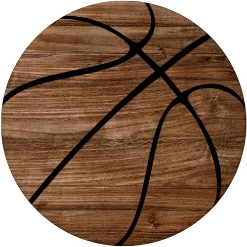 Vista 3 de Diseño de baloncesto de madera de pop para fans y jugadores – PopSockets Grip y soporte para teléfonos y tabletas