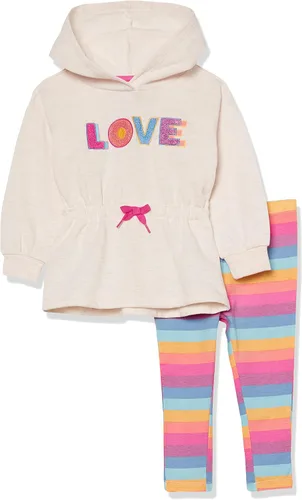 Vista 9 de Kids Headquarters Conjunto de leggings de 2 piezas para bebé niña Rubor de gamuza/estampado