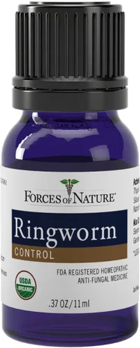 Vista 3 de Forces of Nature Tratamiento de tiña para humanos, medicina homeopática orgánica, 0.37 onzas líquidas, alivio antifúngico de múltiples síntomas