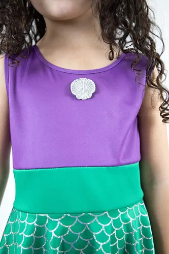 Vista 7 de Little Adventures Vestido de princesa sirena