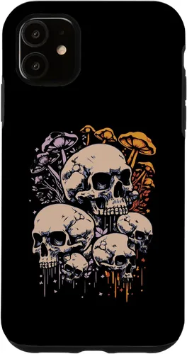 Vista 5 de iPhone 15 Shrooming Skull Fungi Mycology Hunter - Mushrooming Mushroom Case