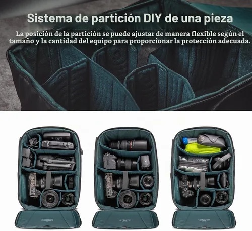 Vista 5 de PGYTECH OneMo Lite Mochila para Cámara 22L para DJI, Sony, Canon, Nikon, OSMO Action/Pocket, DSLR/SLR Sin Espejo, Trípode de Cámara Bolsa