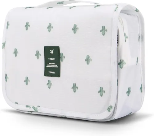 Vista 12 de Bolsa de aseo colgante Mossio - Organizador de viaje grande para cosméticos y maquillaje para hombres y mujeres con gancho resistente