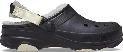 Vista 5 de Crocs - Zuecos unisex para adultos, todo terreno, con forro y correa de talón ajustable Negro