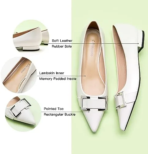 Vista 4 de C.Paravano Zapatos planos para mujer Zapatos planos de cuero para mujer Zapatos planos para mujer Zapatos planos de ballet para mujer Zapatos