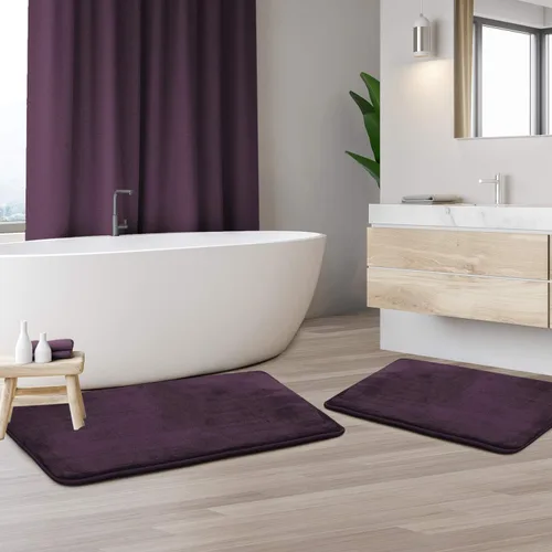 Vista 156 de Clara Clark Alfombra de Baño 24" x 17" - Alfombras de Baño, Tapete de Baño de Espuma Viscoelástica, Afelpado, Acogedor, Ultra Suave, Antideslizante