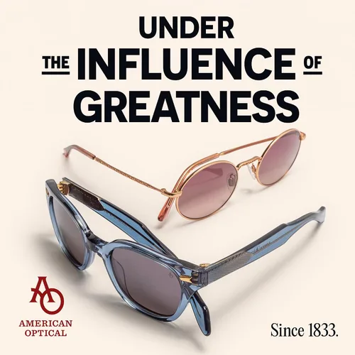 Vista 4 de American Optical Gold Original Pilot Sunglasses Nylon & Glass Lenses Polarized & Non-Polarized