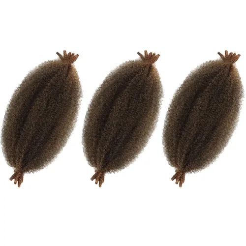 Vista 45 de Cabello para trenzar de 10 pulgadas para locs suaves sintéticos, trenzas de ganchillo Passion Spring Cuban Twist Hair Butterfly Loc Marley Twist