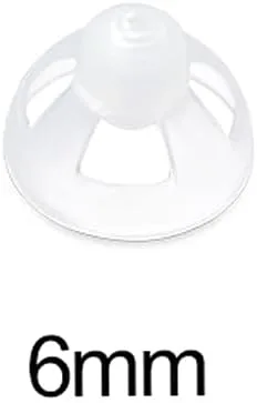 Vista 3 de Audífono para audífonos, cúpulas abiertas, transparentes, suaves, de silicona, cómodas, invisibles, 1 unidad, 0.236 in