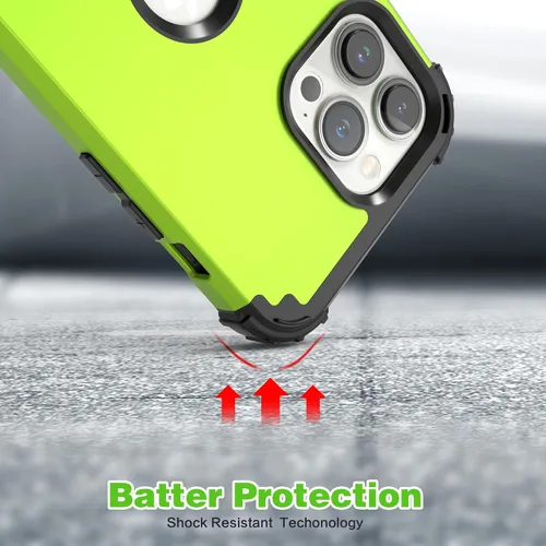 Vista 8 de IDweel Funda para iPhone 14 Pro Max con Protector de Pantalla para Mujeres, 3 en 1, a prueba de golpes, ajuste delgado, híbrida, resistente, Hierba