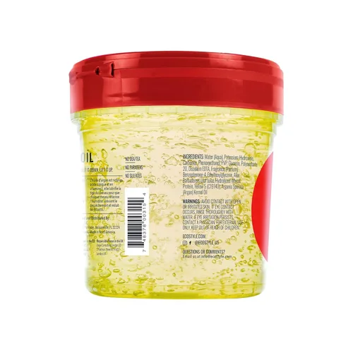 Vista 2 de Eco Style Gel de peinado de aceite de argán marroquí – Promueve un cabello saludable – Nutre y repara – Proporciona un brillo duradero – Proporciona
