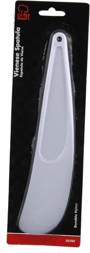Vista 2 de Chef Craft Select - Espátula vienesa de plástico para hornear, 9.25 pulgadas de largo, color blanco (paquete de 2)
