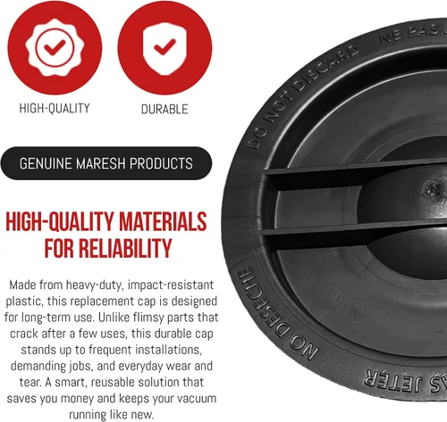 Vista 3 de MP Maresh Products Tapa de retención de filtro de cartucho de repuesto para Shop Vac – Compatible con modelos Vacmaster, diseño reutilizable