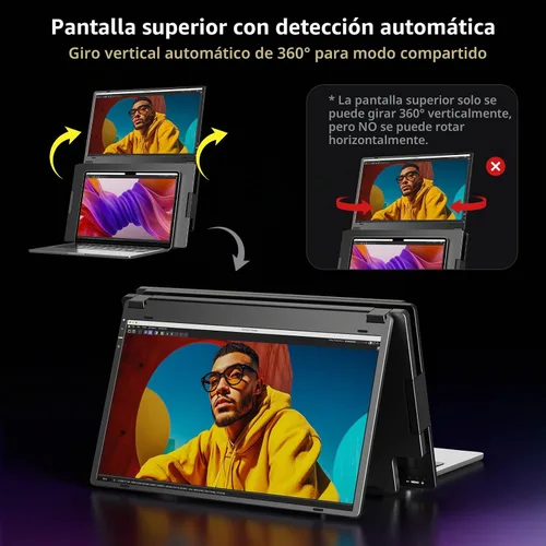 Vista 4 de KYY Necesidad del controlador del extensor de pantalla del ordenador Negro