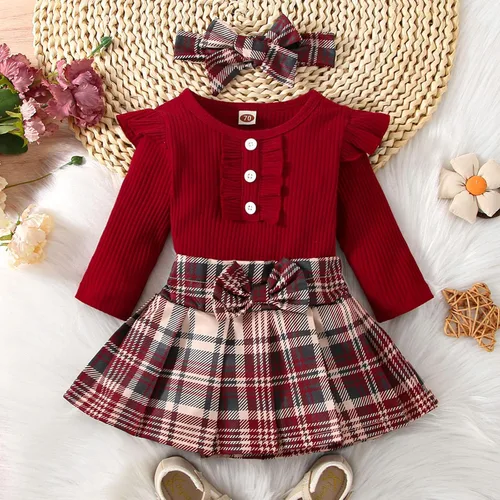 Vista 7 de TBUIALL Baby First Halloween Ropa De Bebe Para Fotos Niñas Traje hawaiano Bulldog Francés Ropa Bebé Niña Pijama
