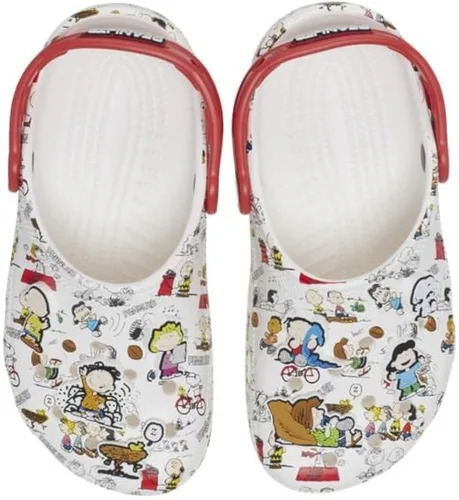 Vista 5 de Crocs Zuecos clásicos unisex para niños, BlancoMulticolor