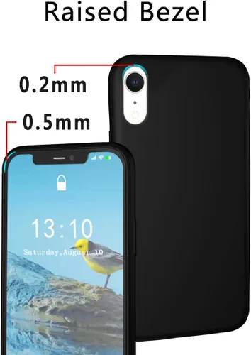 Vista 4 de Compatible with iPhone XR Case, Drop Protection Liquid Silicone Gel Rubber Full Body Bumper Cover with Soft Microfiber Shockproof Phone Case for