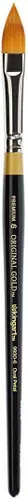 Vista 10 de KINGART Original Gold 9930 Series, Golden Taklon Oval Floral Petal Artist Brush (juego de 4) Negro, B-100