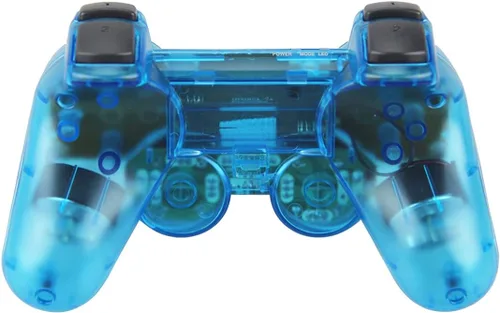 Vista 2 de CONNYAM Controlador inalámbrico para PS2, control remoto de juego de doble vibración 2.4G para PlayStation 2 PS2