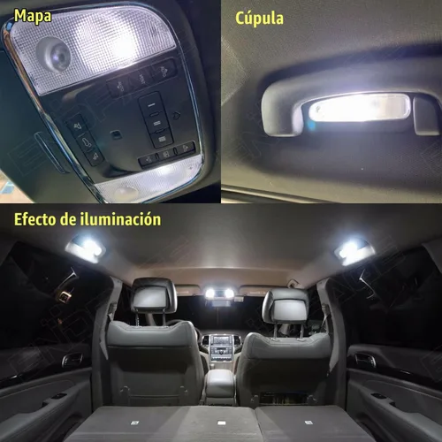 Vista 4 de Paquete de 16 piezas de cargador de luz LED interior para Dodge Charger 2011 2012 2013 2014 2015 2016 2017 2018 2019 2020 2021 paquete