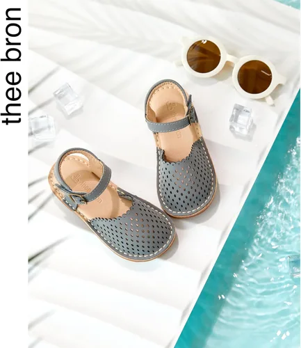 Vista 211 de THEE BRON Sandalias cómodas para niñas, zapatos para niños, sandalias rellenas