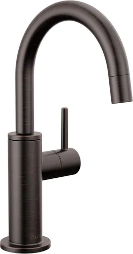 Vista 10 de Delta Grifo dispensador de bebidas contemporáneo, grifo de fregadero de cocina de agua potable de níquel cepillado, acero inoxidable ártico
