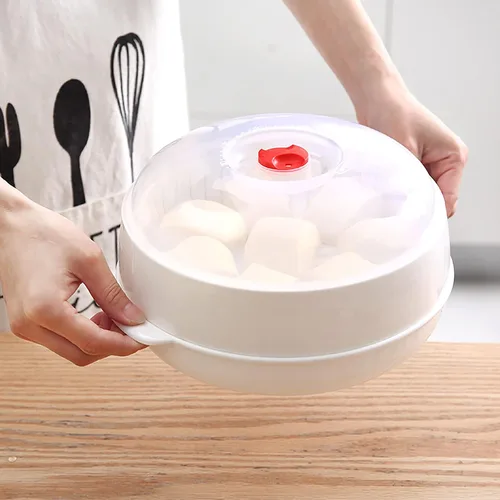 Vista 6 de Vaporizador de verduras para microondas, vaporizador de microondas para verduras, tazón de calefacción para microondas, micro utensilios de cocina