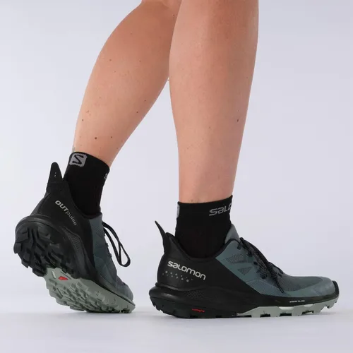 Vista 8 de Salomon OUTPULSE Zapatos de senderismo para mujer Negro azulado BM US