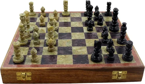 Vista 3 de Juegos de mesa de estrategia para adultos, juegos de ajedrez únicos y tablero de 10 x 10 pulgadas, regalos de Navidad para niños, niñas y niños