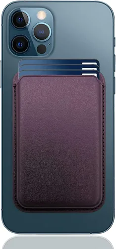 Vista 17 de Cartera magnética compatible con MagSafe para iPhone 17, 16, 15, 14, 13, 12 Pro Max Plus, sin recortes, tarjetero seguro Mag 3 para teléfono celular