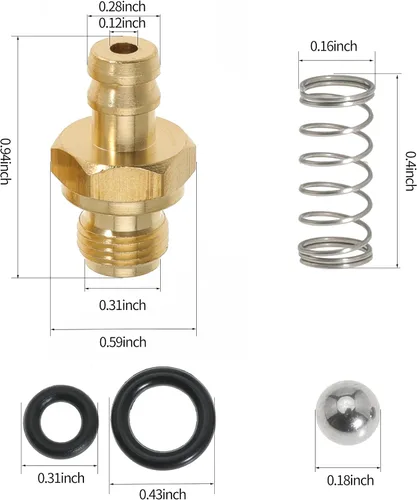 Vista 4 de Kit de inyector de jabón para lavadora a presión reemplaza 190593GS 190635GS 203640GS para 020206 020211 020212 020214, y para Troy-Bilt 020200