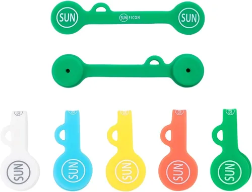Vista 10 de SUNFICON Clips organizadores de cables magnéticos para auriculares, bobinadora, clips para marcapáginas, pizarra blanca, imanes de refrigerador