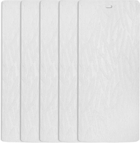 Vista 7 de DALIX Orleans - Láminas de textura vertical color marfil para ventana, 46.5, paquete de 5