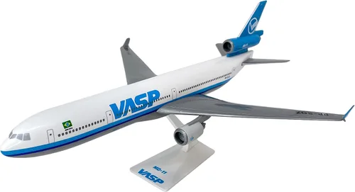 Vista 2 de VASP MD-11 Escala 1:200 - Modelo de avión de plástico a presión - Réplica coleccionable de VASP Airlines Aircraft Parte #AMD-01100H-020