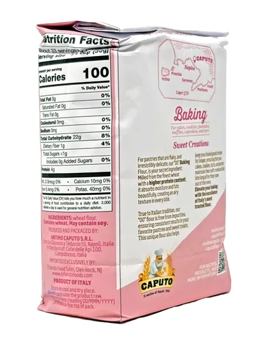 Vista 8 de Antimo Caputo Baking (Pasticceria Pastelería) Harina 00 2.2 lb Bolsa - Para Postres y Galletas - De Italia Tipo 00 Trigo