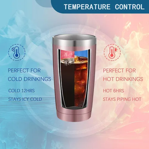 Vista 4 de Love Yourself Regalo inspirador para los fanáticos de la música, vaso de café helado de acero inoxidable aislado de 20 Oz con tapa, pajita