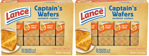 Vista 11 de Lance Galletas tipo sándwich, obleas de queso a la parrilla del capitán, caja de 8